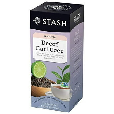 Stash Tea Decaf Earl .. Grey Black Tea, 6 .. Boxes of 30 Tea .. Bags Each (180 Tea .. Bags Total)