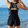 thumbnail image 6 of Women's Two-Piece Swimsuit Set with Padded Bra, Sleeveless Round Neck Casual Printed Swimsuit for Beach and Pool, 6 of 8
