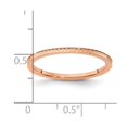 thumbnail image 2 of 10kr 1.2mm Criss-cross Pattern Stackable Band Ring Size 9 Stackable Ring for Women and Men, 2 of 2