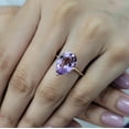 thumbnail image 6 of Stunning Purple Amethyst Marquise Solitaire Ring 14k Gold Filled Engagement Ring - Promised Ring - Anniversary Ring, 6 of 13