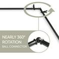 thumbnail image 3 of Wolfgang 13/16" Bay Window curtain rod 20"-36", 38"-72" - Black, (ABay-01-2), 3 of 4