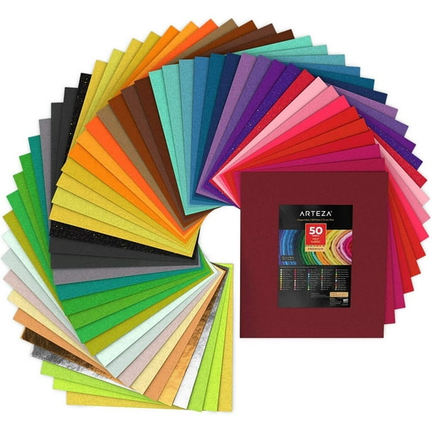 Walmart Felt Sheets Colorations 100 Polyester Felt Sheets 9 Inches X