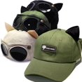 thumbnail image 2 of New American Pilot Baseball Cap Sunglasses Hats Dual-use Cute Cat Ears Men Women Unisex Caps Outdoors Sunscreen Visor Casquette qym unisex, 2 of 2