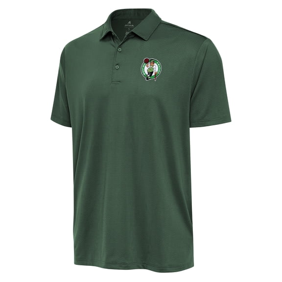 Men's Antigua Hunter Green Boston Celtics Ellipse Polo