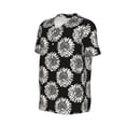 thumbnail image 2 of Rocae White Sunflowers for Breathable Men's Baseball T-Shirt Fashionable Casual Baseball Jersey, Moisture-wicking Sportswear XX-Large, 2 of 9