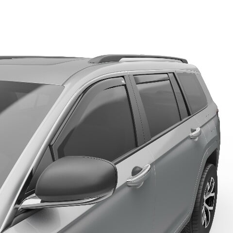 EGR 573781 4pc Smoke Finish In-channel Window Visors 2021-2024 Jeep Grand Cherokee L (WL)