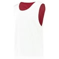 thumbnail image 6 of ASI 9717.408.XL Adult Mesh Reversible Pinnie Top, Scarlet & White - Extra Large, 6 of 6