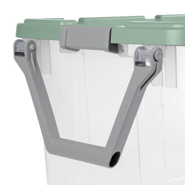 Sterilite 160 Qt Wheeled Storage Bin with Latch Lid - Green, 2 Pack photo 7