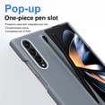 thumbnail image 4 of For Samsung Galaxy Z Fold 3 Case with S Pen Holder & Slim Stylus,Full Coverage Screen Protector Shockproof Ultra Slim Thin Fit Rugged Phone Case for Samsung Galaxy Z Fold 3,Gray, 4 of 8