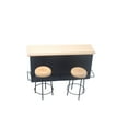 thumbnail image 3 of OULII 3 Pcs Hobbyists Bar Counter Set Wood Assorted Color Layout Props, 3 of 8