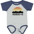 thumbnail image 3 of Inktastic Anchorage Alaska Skyline Boys or Girls Baby Bodysuit, 3 of 5