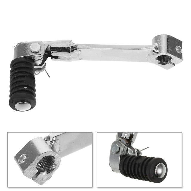 BESTYASH De Cambio Universal Para Motocicleta De Metal Color Plateado Con Plegable Y Alta Durabilidad