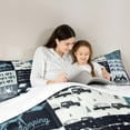 thumbnail image 5 of jejeloiu Happy Camping Full Size Comforter Sets,Wild Bear Deer Bedding Comforter Set,Blue Black Bedding Sets For Boys Kids,Super Cozy Room Decor,3pcs, 5 of 8