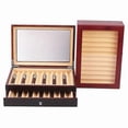 thumbnail image 2 of Wooden Pen Storage Case Luxury 2 Layer Pen Display Organizer 1, 2 of 5