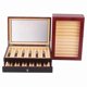 thumbnail image 2 of Wooden Pen Storage Case Luxury 2 Layer Pen Display Organizer 1, 2 of 5