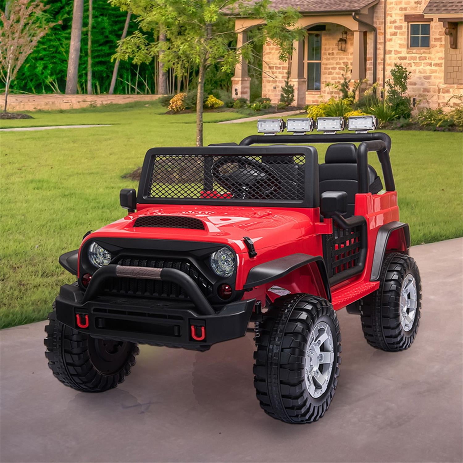 CIPACHO 12 V Kids Ride On with Remote Control, Electric Car for Kids 3-8 Years, 3 Speeds, LED Lights, MP3 Player, Red CIPACHO 12 V Kids Ride On with Remote Control, Electric Car for Kids 3-8 Years, 3 Speeds, LED Lights, MP3 Player, Red