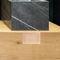 KAKOWELY 1Pack Decorative Wood Beige Carved Design for Cabinet Door Bed Wall Furniture