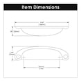thumbnail image 3 of Hickory Hardware P3004-RI-10B 3 & 3.75 in. Raffiné Rustique Centre à Centre Tasse Pull&44; Fer Rustique - Pack de 10, 3 of 7