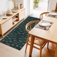 thumbnail image 2 of 2'x6' Rug Runners for Hallways Kitchen, Botanical Green Non Slip Entryway Beside Floor Carpet Runner, Farmhouse Summer Floral Leaves Washable Laundry Room Bedroom Throw Rugs Mat for Family Pet, 2 of 8