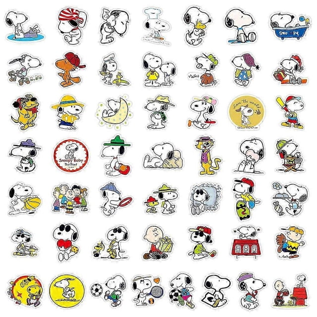 Snoopy has 50 sheets - Cartoon anime Snoopy Graffiti stickers