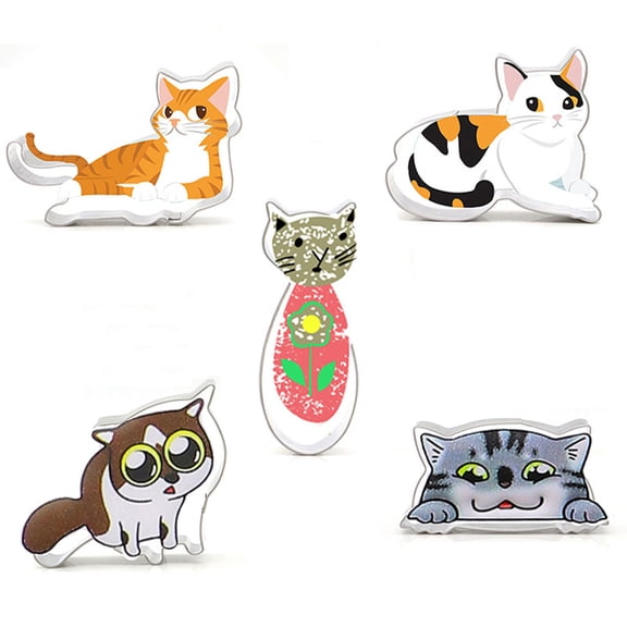 NICEXMAS 5 Pcs Cat Baking Mold Stainless Steel Cookie Cutter Molds for Home Use