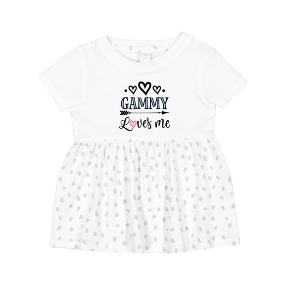 Inktastic Gammy Loves Me Grandchild Girls Baby Dress