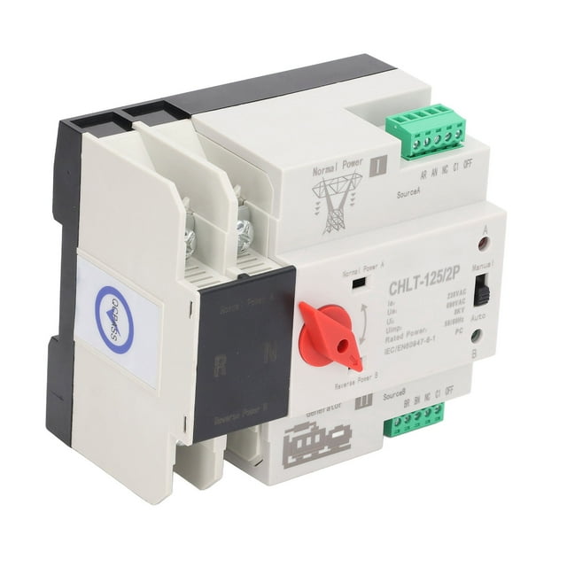 Interruptor de transferencia automática de doble potencia, interruptor de transferencia automática de doble potencia, interruptor selector eléctrico, funcionalidad inteligente