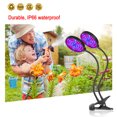 thumbnail image 3 of Grow Light, 15/30/45W 78pcs LED Triple Head Grow Lamp Plant Lights Full Spectrum, Auto ON & Off with 4/8/12H Cycle Timer Dimmable Levels Clip-On Desk Grow Lamp for Indoor Plants, 3 of 7