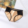thumbnail image 4 of YOTMKGDO Cotton Underwear for Women, Bladder Control Underwear for Women, Briefs Underpants Patchwork Women Underwear Color Bikini Panties Solid, Ladies Underwear Panties (#1 Beige, 5XL), 4 of 9