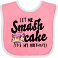 thumbnail image 3 of Inktastic Let Me Smash Cake Its My Birthday Girls Baby Bib, 3 of 4