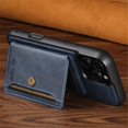 thumbnail image 6 of For iPhone 17 Pro 6.3" 2 in 1 Detachable Back Cover Wallet Case, With Card Holder Leather Pocket Slim Phone Case,Blue,For iPhone 17 Pro, 6 of 6