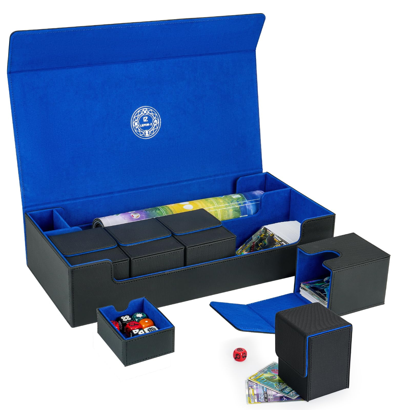 Étui De Rangement En Simili Cuir Pour Cartes, Petite Boîte Compacte