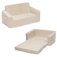 thumbnail image 1 of Sofá Infantil Delta Children Cozee Convertible 2 en 1 con Sherpa Crema, 1 of 6