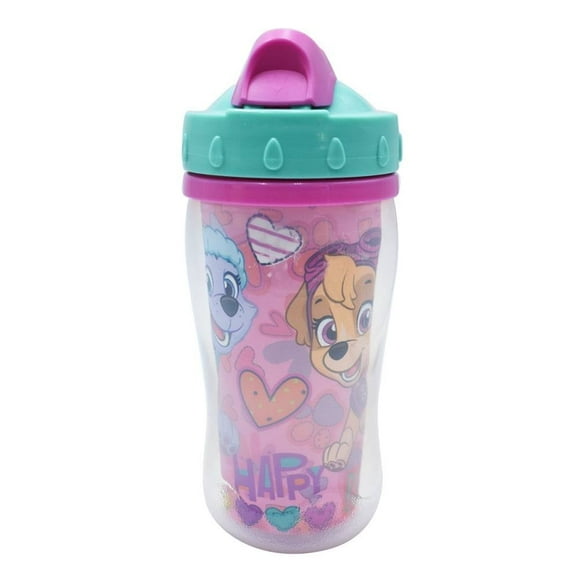 Vaso con popote Paw Patrol Rosa