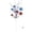 H, variant on Independence Day Artificial Flower Arrangement Red White Blue Silk Peony Decor for Home Table and Party Centerpiece, Perfect Patriotic Themed Holiday Decoration Gift for Summer Celebrations