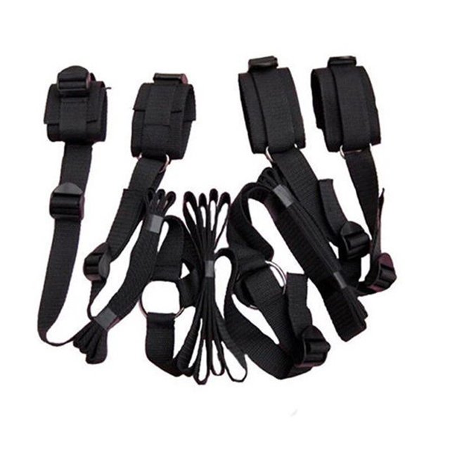 Juego de Bondage Bdsm para mujeres y parejas, productos sexuales sin vibradores, Juguetes sexuales, esposas, ataduras, muñecas y puños de tobillo