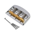 thumbnail image 4 of arctrm Electric Guitar Bridge Fixed Guitar Bridges Set Replacement Part Hardtail Roller silver, 4 of 10
