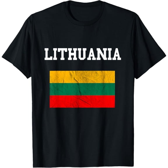 men and women can wear,Lithuania Lithuanian Flag Lithuanian Roots T-Shirt