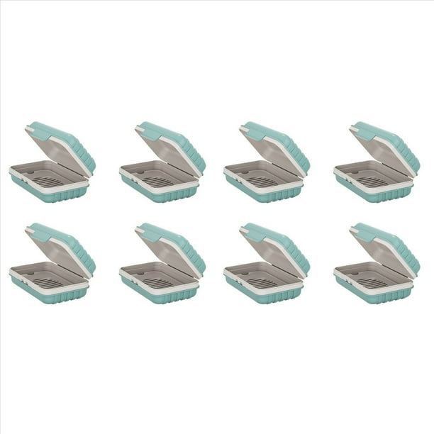 8X Soporte para Jabón, Jabonera, Soporte para Jabón de Barra para Ducha, Jabonera de Viaje con Tapa para Gimnasio, Jabonera de Viaje