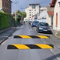 thumbnail image 4 of Yiwa 2-Pack Recycled Rubber Speed Bump, 3.3FT Long, 25,000 lbs Capacity Cable Ramp for Driveway and Parking Areas, 4 of 8