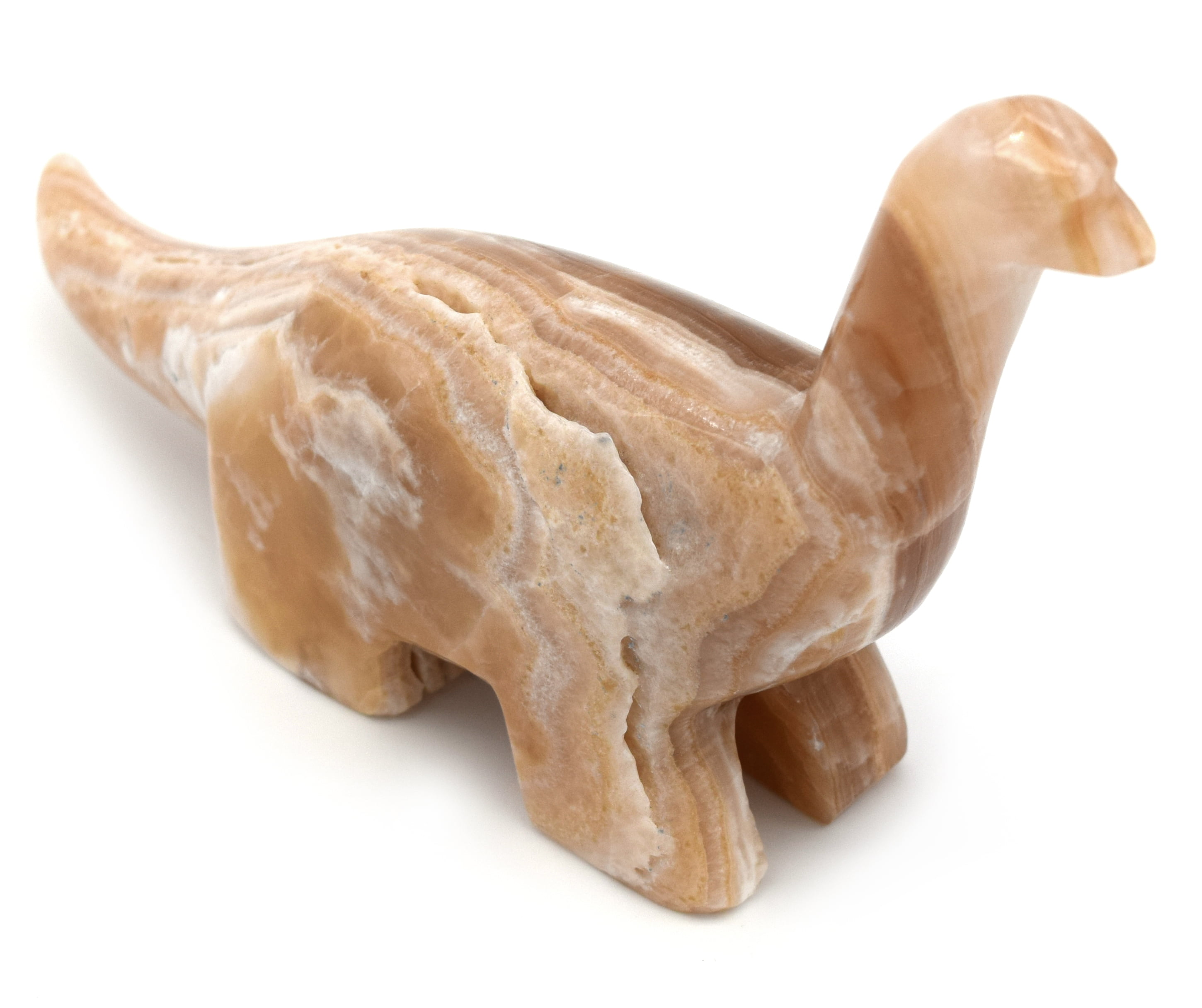 The Artisan Mined Series by hBAR Gentle Amber Aragonite Grizzly Bear Figure 