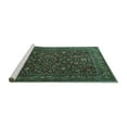 thumbnail image 2 of Ahgly Company Machine Washable Indoor Rectangle Persian Turquoise Blue Traditional Area Rugs, 4' x 6', 2 of 4