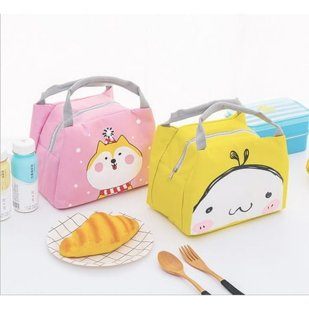 Portable Insulated Lunch Bag Box Picnic Tote Cooler Cartoon Oxford ...