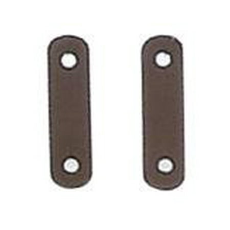 Perri's Safety Stirrup Leather Tabs, Brown, One