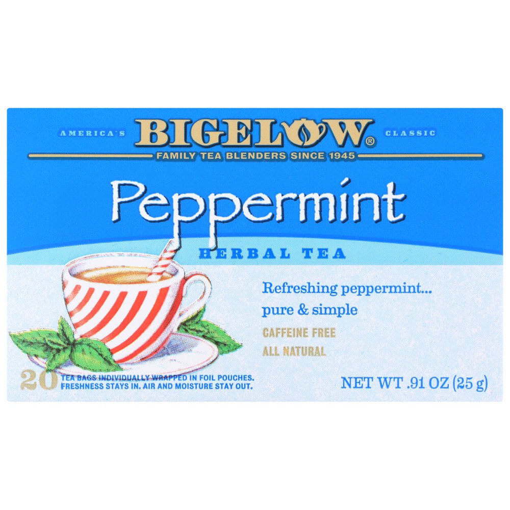 Bigelow Peppermint Herbal Tea, 20 Count
