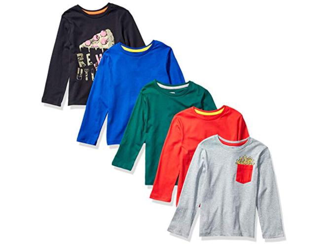Spotted Zebra  Brand Girls 5-Pack Long-Sleeve T-Shirts