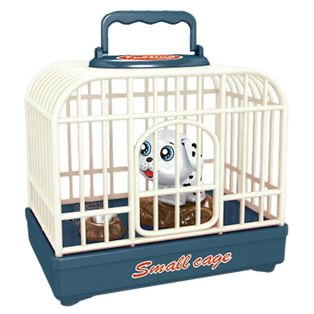 26-27 Voice Sensor Control Bird Cage Toy With Sound Light Electric Pets Toy For Kids