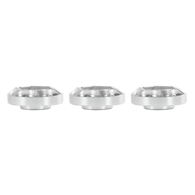 maskred 4PCS Moyeux de Roue pour RC 1 10 Crawler 9 2 Jantes de Roue Upgrade Argent 6mm 3Set