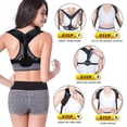 thumbnail image 2 of braveheart Hunchback Corrector Elastic Shoulder Posture Correction Strap Adjustable Spine Support Brace, 2 of 7