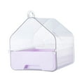 thumbnail image 3 of Bañera de baño enjaulada con pájaro mascota Bañera de baño para perras pequeñas Budgie de pájaros pequeños Púrpura ligera, 3 of 8